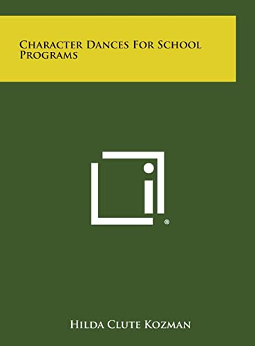 Character Dances for School Programs cover
