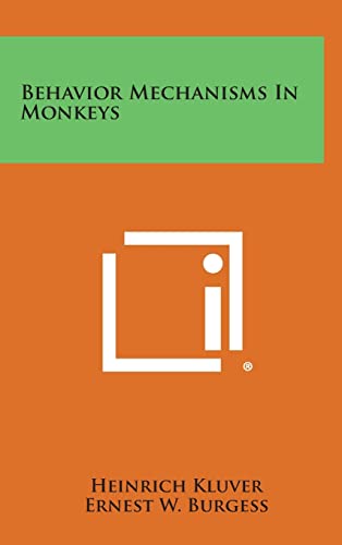 Behavior Mechanisms in Monkeys cover