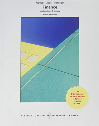 Finance: Applications and Theory