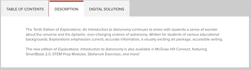 Explorations: Introduction to Astronomy ISE