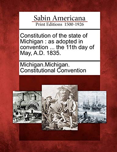 Constitution of the State of Michigan cover