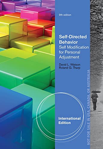 Self-Directed Behavior: Self-Modification for Personal Adjustment, Int