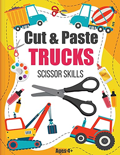 Cut and Paste Trucks Scissor Skills cover