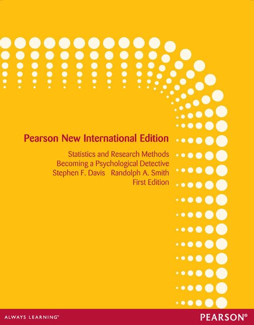 Introduction to Statistics and Research Methods: Becoming a Psychologi