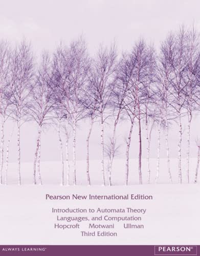 Introduction to Automata Theory, Languages, and Computation