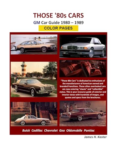 Those 80s Cars - GM (Color Pages)
