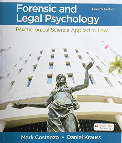 Forensic and Legal Psychology