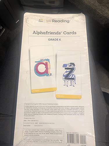 Alphafriends Cards Large Grade K (Into Reading)