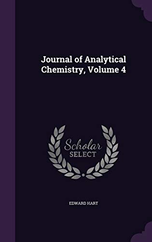 Journal of Analytical Chemistry, Volume 4