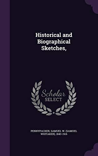 Historical and Biographical Sketches, cover