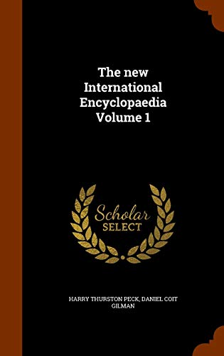 The new International Encyclopaedia Volume 1 cover