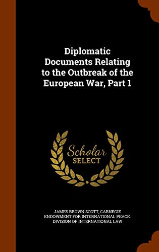 Diplomatic Documents Relating to the Outbreak of the European War, Par cover
