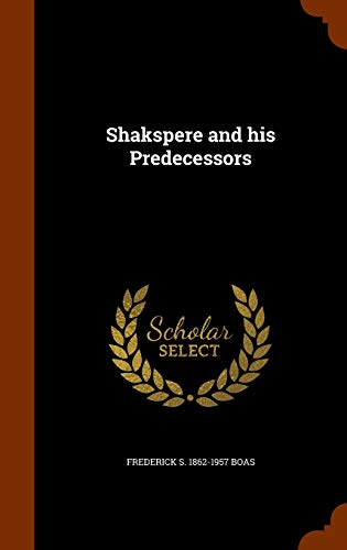 Shakspere and his Predecessors cover