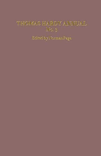 Thomas Hardy Annual No. 3