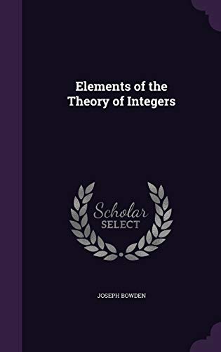 Elements of the Theory of Integers cover