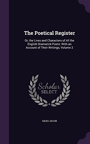The Poetical Register cover