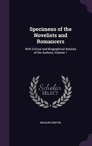 Specimens of the Novelists and Romancers cover
