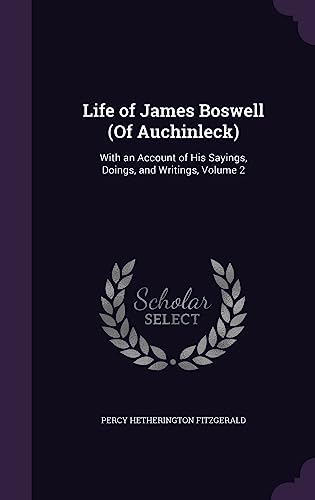 Life of James Boswell (Of Auchinleck) cover