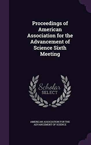 Proceedings of American Association for the Advancement of Science Six cover