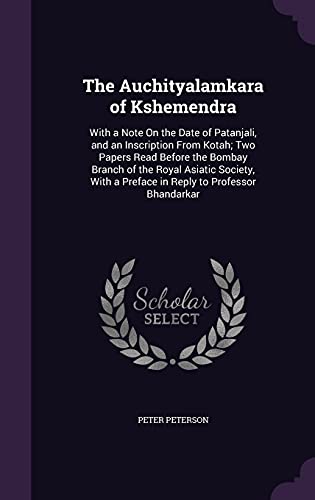 The Auchityalamkara of Kshemendra cover
