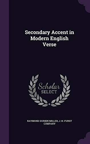 Secondary Accent in Modern English Verse