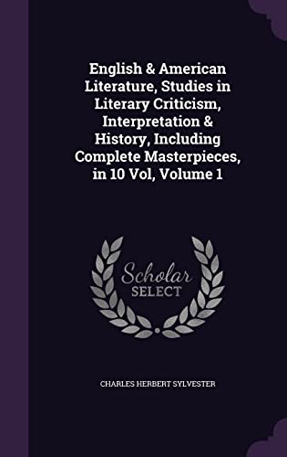 English & American Literature, Studies in Literary Criticism, Interpre cover