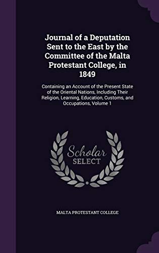 Journal of a Deputation Sent to the East by the Committee of the Malta cover