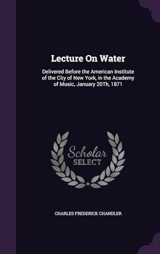 Lecture On Water cover