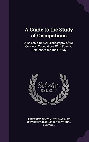 A Guide to the Study of Occupations cover