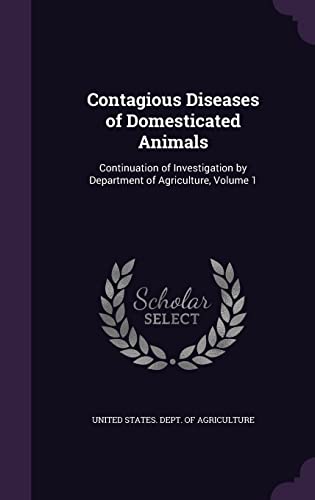 Contagious Diseases of Domesticated Animals cover