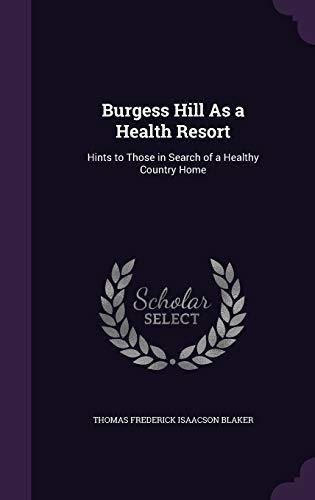 Burgess Hill As a Health Resort cover