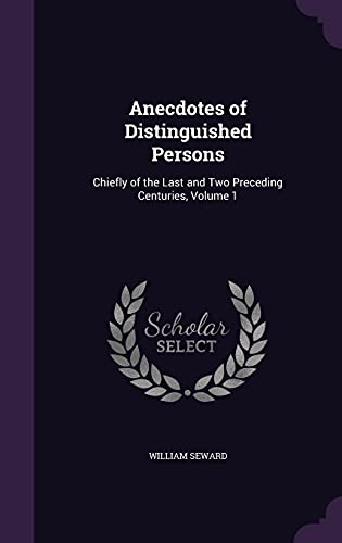 Anecdotes of Distinguished Persons cover