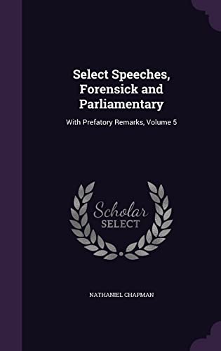 Select Speeches, Forensick and Parliamentary cover