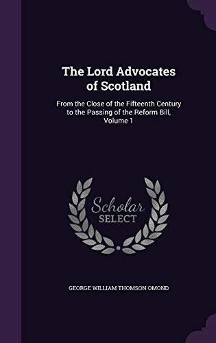 The Lord Advocates of Scotland cover