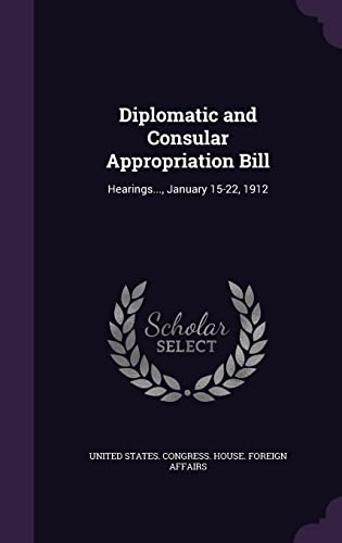 Diplomatic and Consular Appropriation Bill cover
