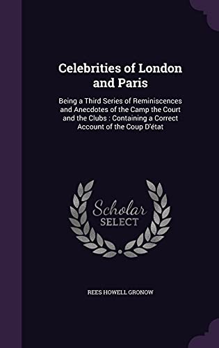 Celebrities of London and Paris cover