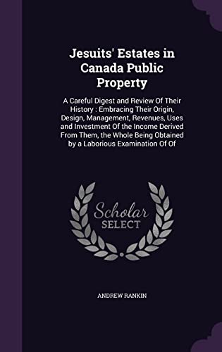 Jesuits' Estates in Canada Public Property cover