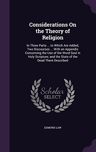 Considerations On the Theory of Religion cover