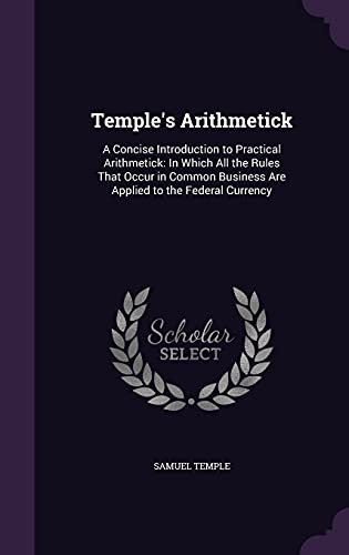 Temple's Arithmetick cover