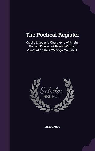 The Poetical Register cover