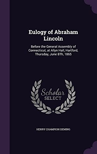 Eulogy of Abraham Lincoln cover