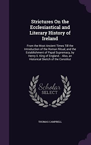 Strictures On the Ecclesiastical and Literary History of Ireland cover