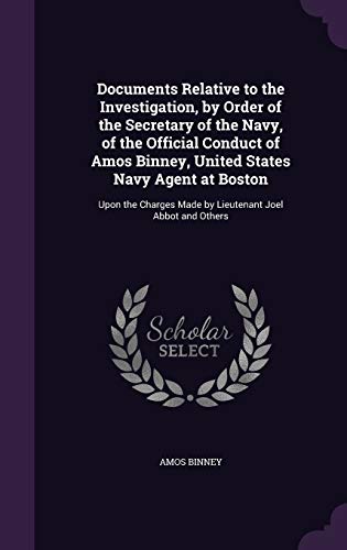 Documents Relative to the Investigation, by Order of the Secretary of cover