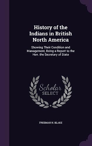 History of the Indians in British North America cover