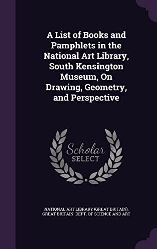 A List of Books and Pamphlets in the National Art Library, South Kensi cover