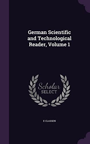 German Scientific and Technological Reader, Volume 1 cover
