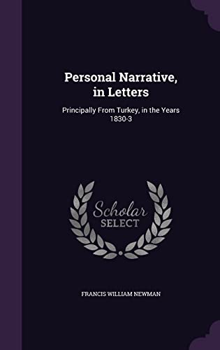 Personal Narrative, in Letters cover