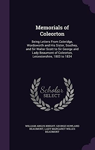 Memorials of Coleorton cover