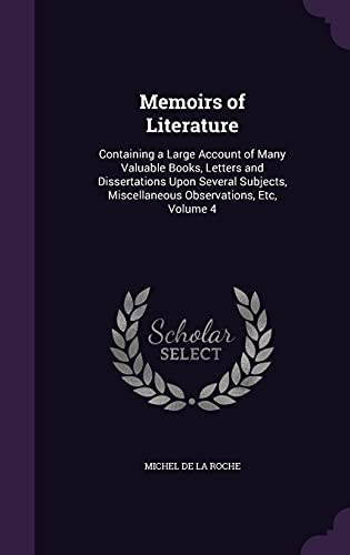 Memoirs of Literature cover