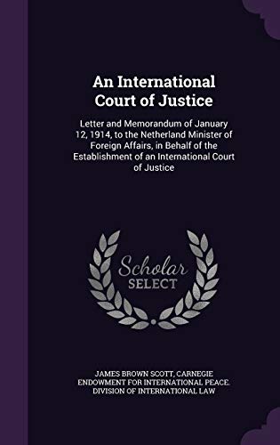 An International Court of Justice cover